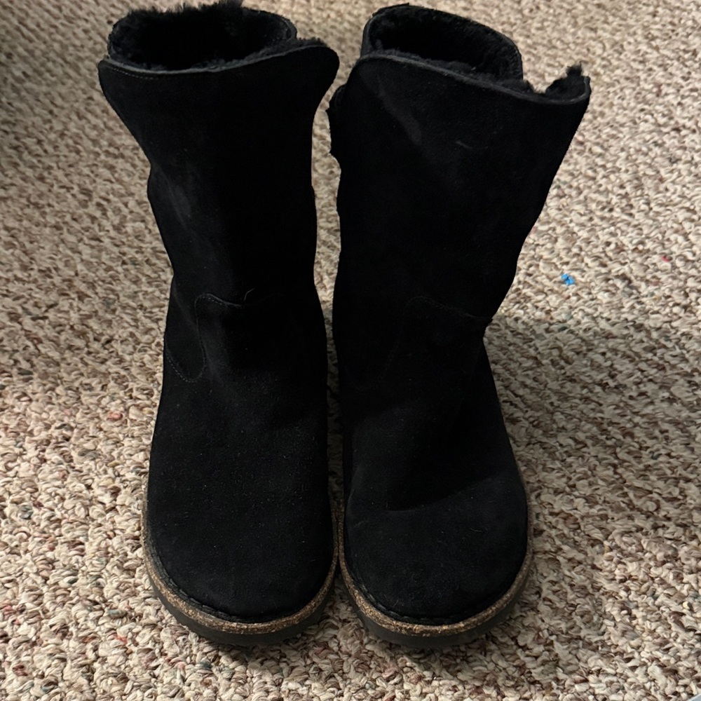 Birkenstock Black Suede Boots
